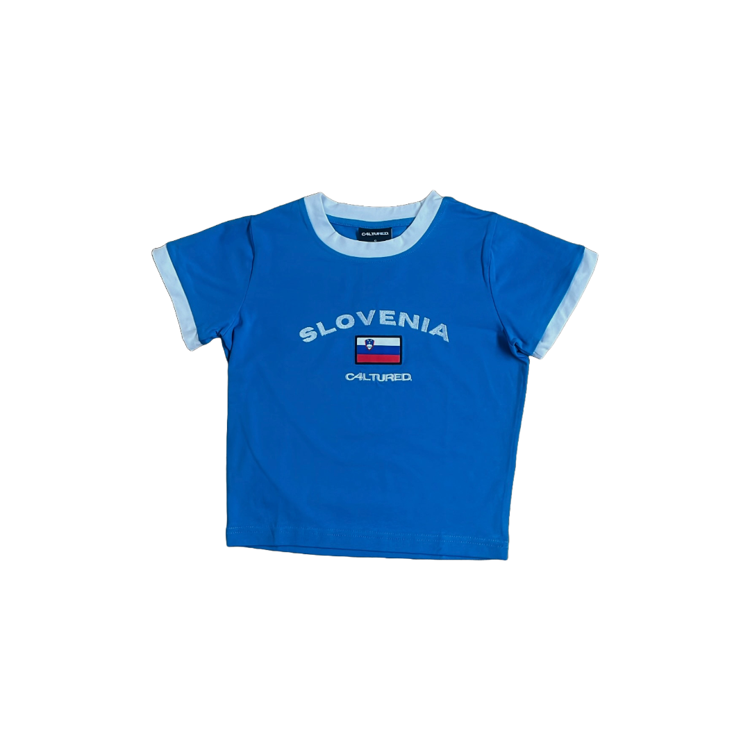 ‘SLOVENIA’ crop top
