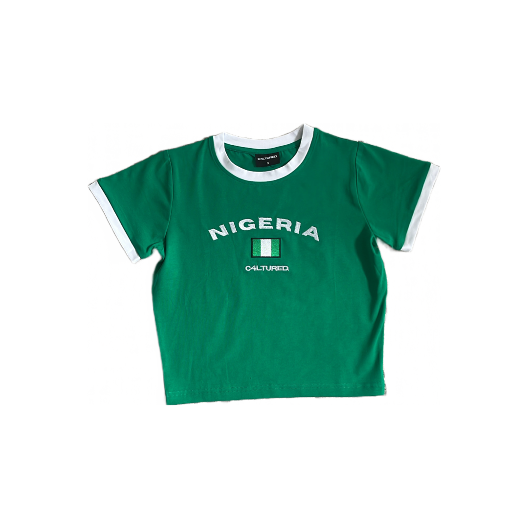 ‘NIGERIA’ crop top