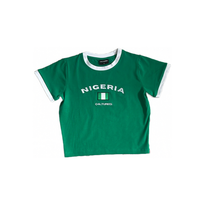 ‘NIGERIA’ crop top