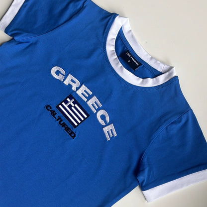 ‘GREECE’ crop top