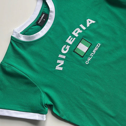 ‘NIGERIA’ crop top