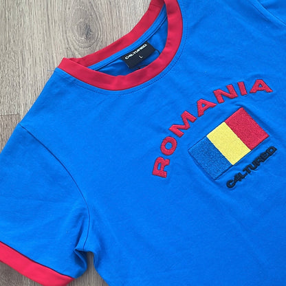 ‘ROMANIA’ crop top