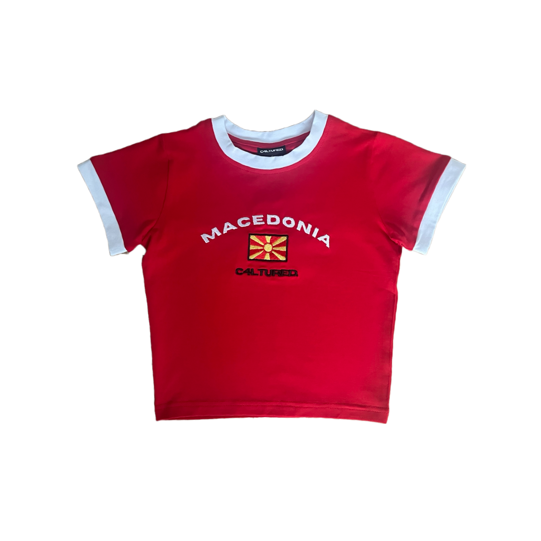 ‘MACEDONIA’ crop top