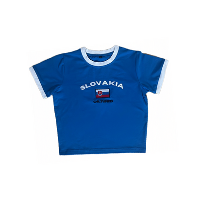 ‘SLOVAKIA’ crop top